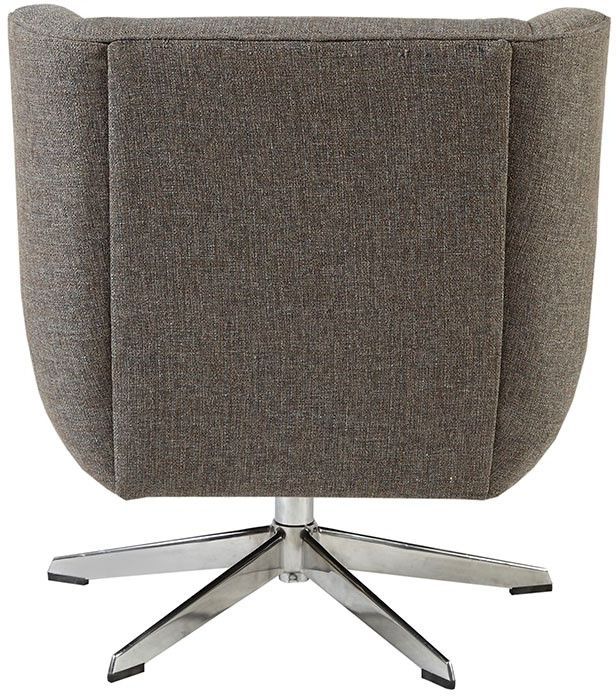 Olliix by INK+IVY Brown Multi Nina Star Based Swivel Lounge Chair-3