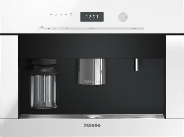 Miele CVA 6401 24" Brilliant White Built-in Coffee Machine-0