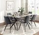 Homelegance® Brixley White Dining Table with Black Base-1