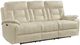Elements International Trinidad Pebble Cream Power Reclining Sofa-0