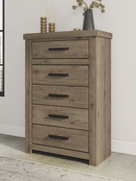 Signature Design by Ashley® Oliandon Light Brown 5-Drawer Chest-1