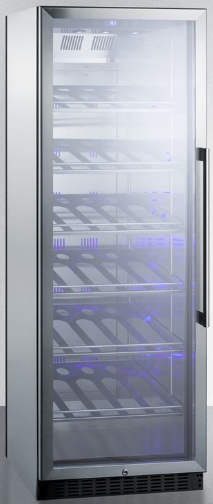 Summit® Commercial Series 12.6 Cu. Ft. Stainless Steel Wine Cooler-1