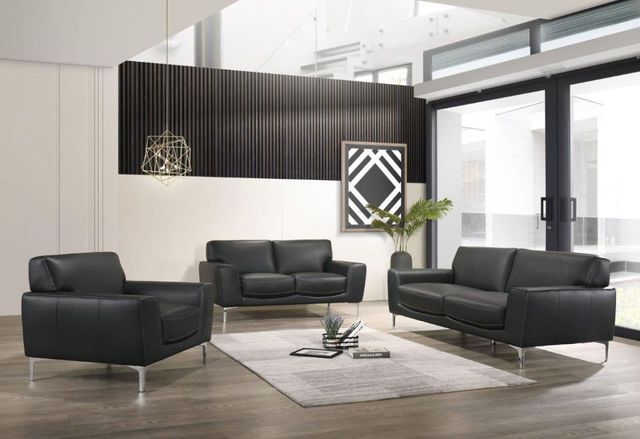 New Classic® Home Furnishings Carrara Black Sofa-1