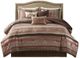 Olliix by Madison Park 7 Piece Red Queen Princeton Jacquard Comforter Set-0