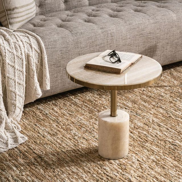 Classic Home Jordyn Champagne Large Accent Table-1