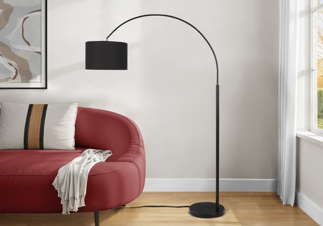 Monarch Specialties Inc. Black 81" Arc Floor Lamp-1