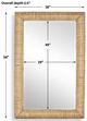 Uttermost® Twisted Seagrass Woodtone Large Mirror-2