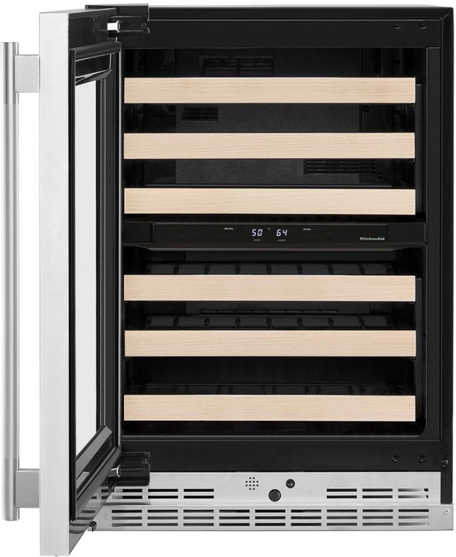 KitchenAid® 24" PrintShield™ Stainless Steel Wine Cooler -1