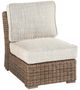 Signature Design by Ashley® Beachcroft 6-Piece Beige/Brown Fabric/Wicker L-Shape Outdoor Seating Set-3