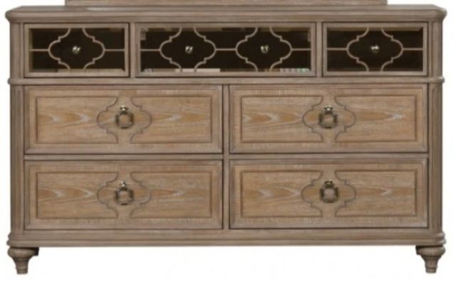 Furniture of America® Lyris Rustic Oak Dresser-2