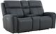 Flexsteel® Warren True Navy Leather Power Reclining Loveseat with Console, Power Headrest and Lumbar-0