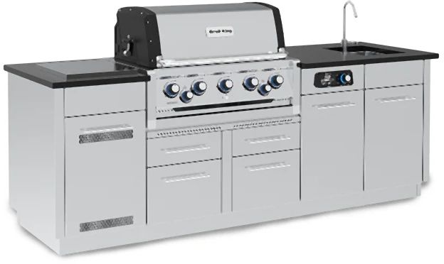 Broil King® Imperial™ QS 590iE Stainless Steel Liquid Propane Outdoor Kitchen Kit-1