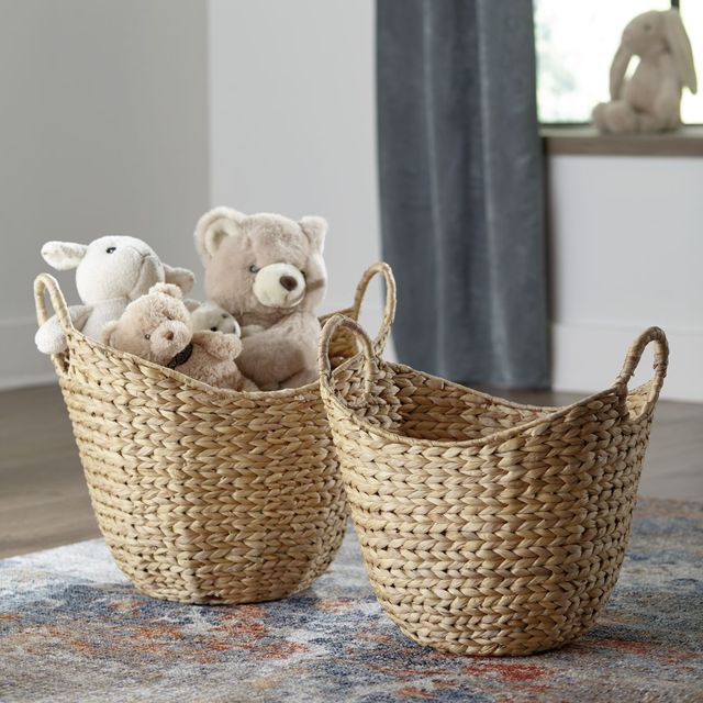 Signature Design by Ashley® Perlman 2-Piece Brown 18" Basket Set-1