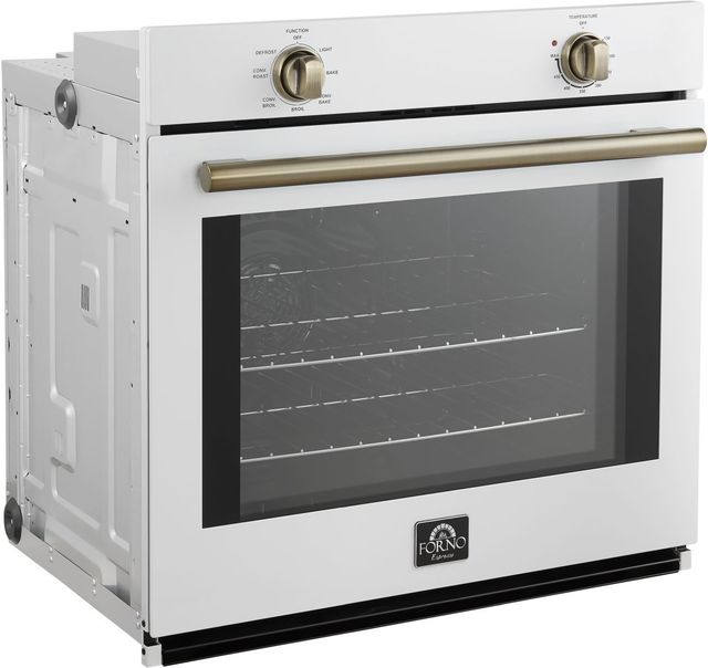 FORNO® Vomero Series Espresso 30" White Single Electric Wall Oven-1