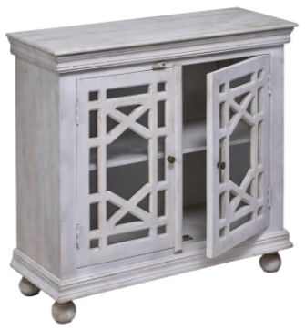 Jaipur Furniture Simone White Wash 2-Door Cabinet-2