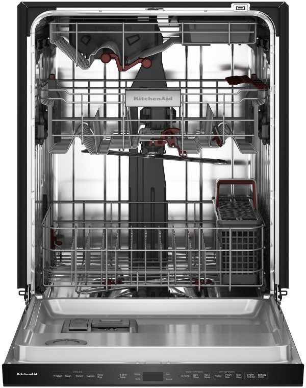 KitchenAid® 24" Black Ore 360° Max Jets™ Third Rack Top Control Built-In Dishwasher with Advanced ProDry™ System-2