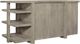 Aspenhome® Platinum Gray Linen 60" Desk with Open Shelves-1