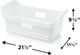 Frigidaire® SpaceWise® White Bottom Freezer Basket-2