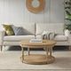 Olliix by Martha Stewart Belden Natural Castered Coffee Table-4