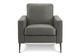 Monarch Specialties Inc. Dark Grey 32" Faux Leather Accent Chair with Black Metal Legs-0