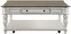 Liberty Furniture Magnolia Manor Weathered Bark Oversized Square Cocktail Table with Antique White Base-2
