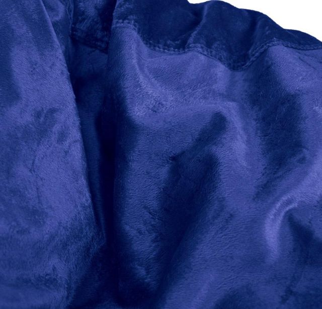 CordaRoy's® Original Navy Plush Fur Queen Bean Bag Chair-3