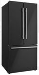 FORNO® Espresso Gallipoli 30 in. 17.5 Cu. Ft. Black Counter Depth French Door Refrigerator-2