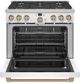 Café™ 36" Matte White Pro Style Gas Range with 6 Burners-3