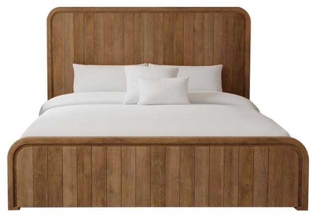 International Furniture Direct Mezquite Natural Eastern King Panel Bed-3