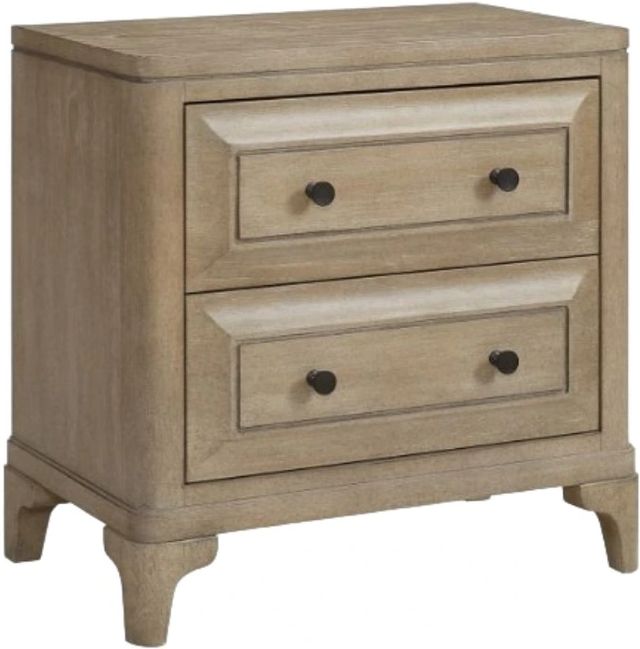 Bernards Citrus Heights Brown 2-Drawer Nightstand-0
