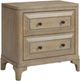 Bernards Citrus Heights Brown 2-Drawer Nightstand-0
