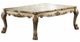 ACME Furniture Dresden Bone Coffee Table with Gold Patina Accents-0