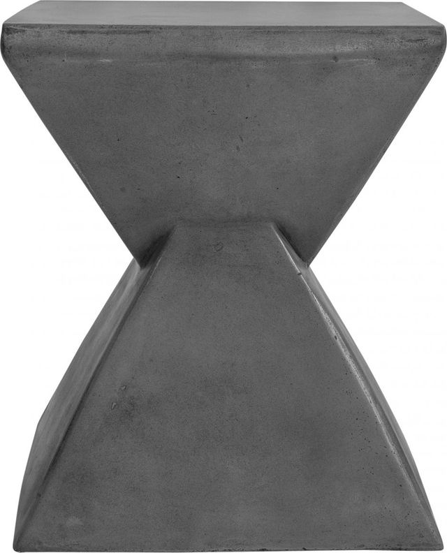 Moe's Home Collection Xero Grey Concrete Outdoor Stool-3