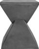 Moe's Home Collection Xero Grey Concrete Outdoor Stool-3
