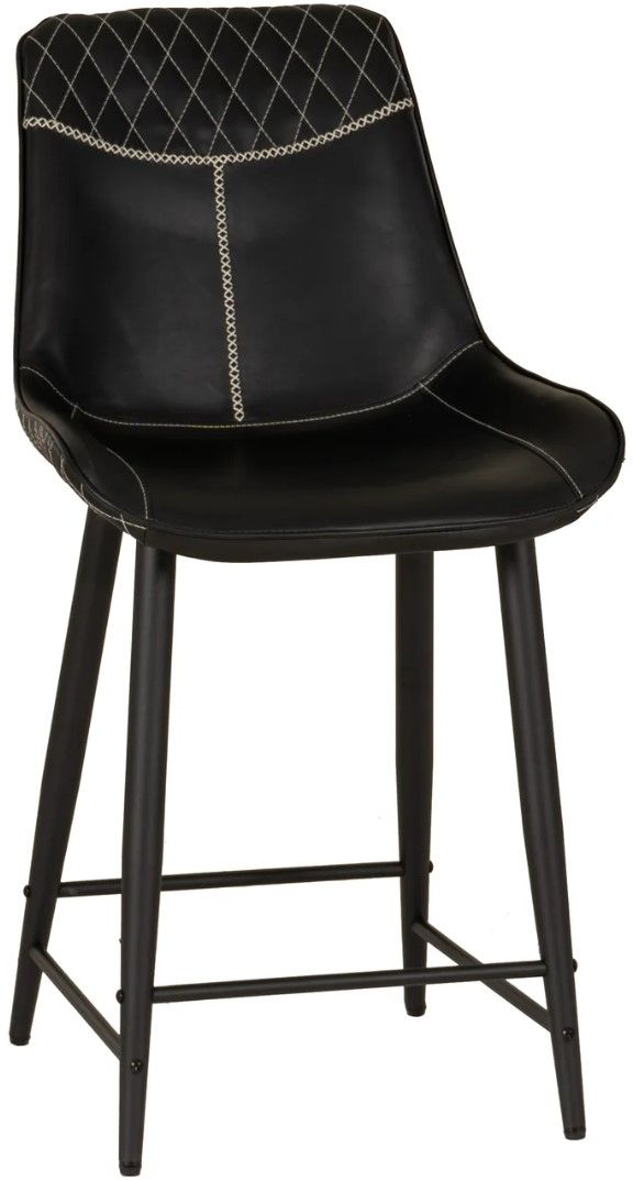 Linon August Black Counter Stool-0