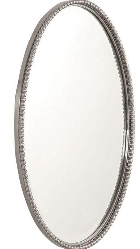 Uttermost® Sherise Nickel Oval Mirror-3