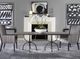 Century® Customizable Details Live Edge Guan Slab Dining Table with Mottled Bronze Base-3