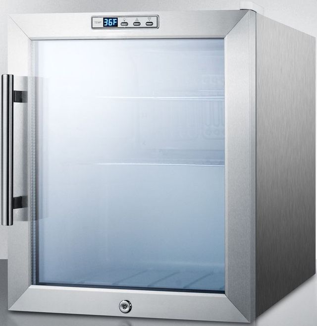 Summit® Commercial Series 1.7 Cu. Ft. Stainless Steel Beverage Center-1