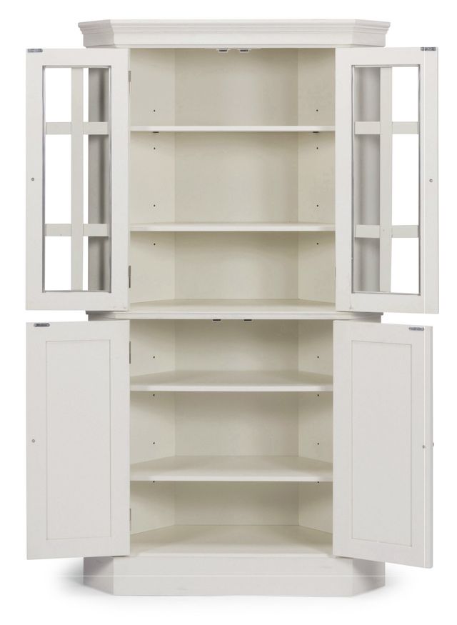 homestyles® Seaside Lodge Off-White Corner Cabinet-1