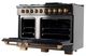 Kucht Gemstone Professional KED Series 48" Titanium Stainless Steel Pro Style Dual Fuel Liquid Propane Gas Range-4