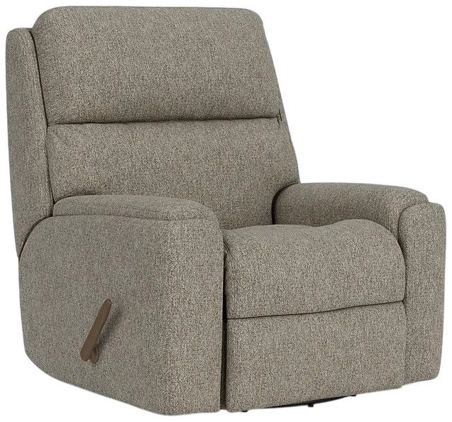 Flexsteel® Rio Gray Vapor Swivel Gliding Recliner-0