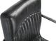 Moe's Home Collection Ansel 2-Piece Black Leather Dining Arm Chair Set-4