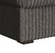 Elements International Esprit Grand Cord Charcoal Ottoman-1
