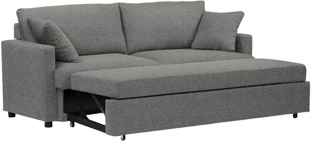 Monarch Specialties Inc. Centauri-13 Grey Convertible Full Sleeper Sofa Bed-0