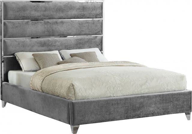 Meridian Furniture Zuma Grey Queen Bed-0