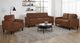 Coaster® Bowen II 3-Piece Rust Upholstered Sofa Set-1