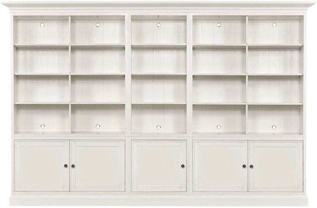 Hammary® Structures White Quintuple Display Bookcase-2