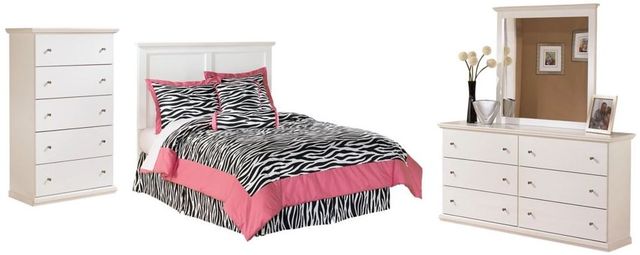 Signature Design by Ashley® Bostwick Shoals 3-Piece White Full Panel Headboard Set-0