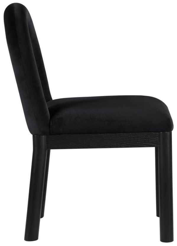 Meridian Furniture Conrad Black Upholstered Dining Chair-2
