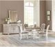 Riverside Furniture Elizabeth Antique Oak 54-inch Round Dining Table with Smokey White Base-5